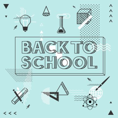 Okula dönüş. yazıt ile çalışma için aksesuarlar