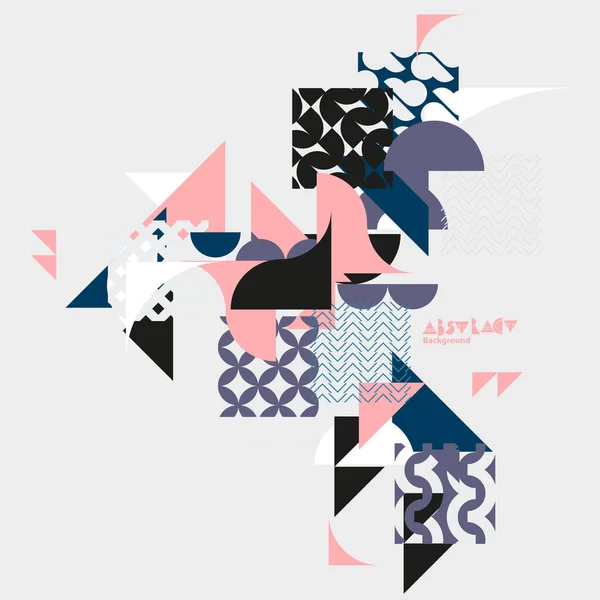 Abstrakte Kunst Hintergrund Geometrischer Formen Minimalistische Grafische Komposition — Stockvektor