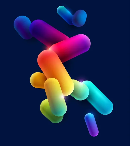 Coloridas Formas Composición Geométrica Abstracta — Vector de stock