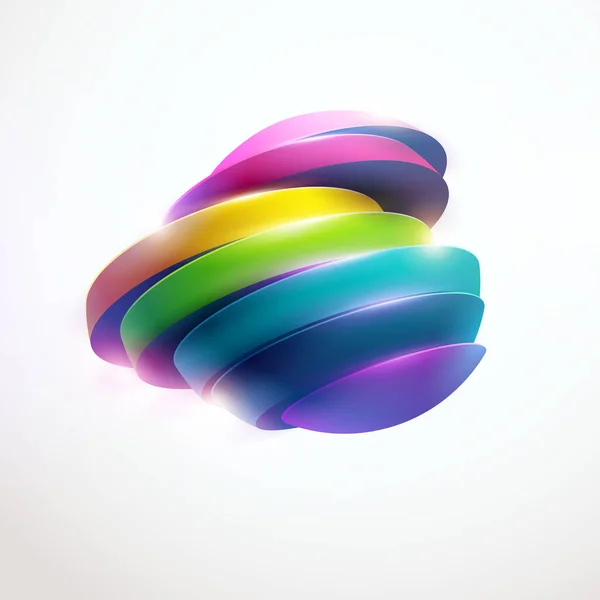 Balle Colorée Formes Géométriques Conceptuelles — Image vectorielle