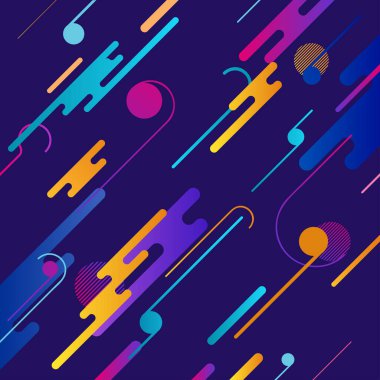 Koyu arkaplanda parlak çapraz çizgiler. Renkli geometrik desen.