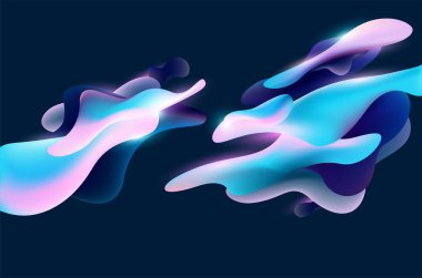 Sıvı renkli baloncuklar. Arka plan