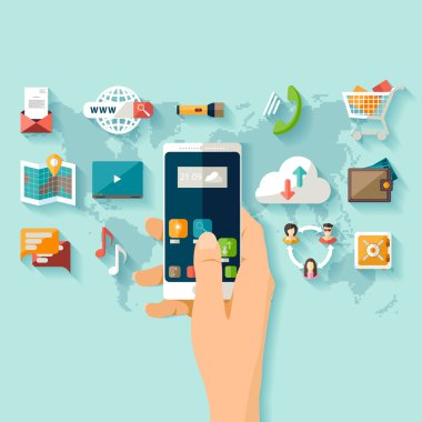 modern teknoloji kavramı.