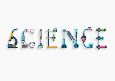 Bilim - tipografik kompozisyon