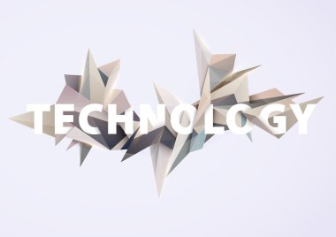 3d soyut kompozisyon.