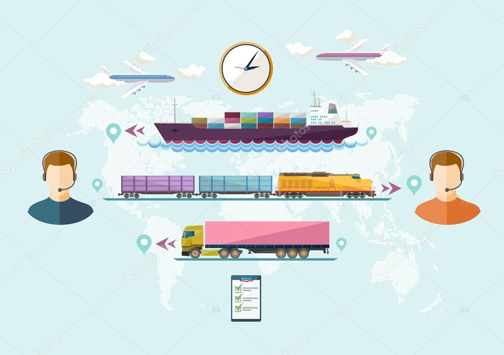 Global freight transportation.
