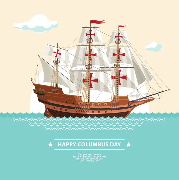 Glad columbus dag — Stock vektor