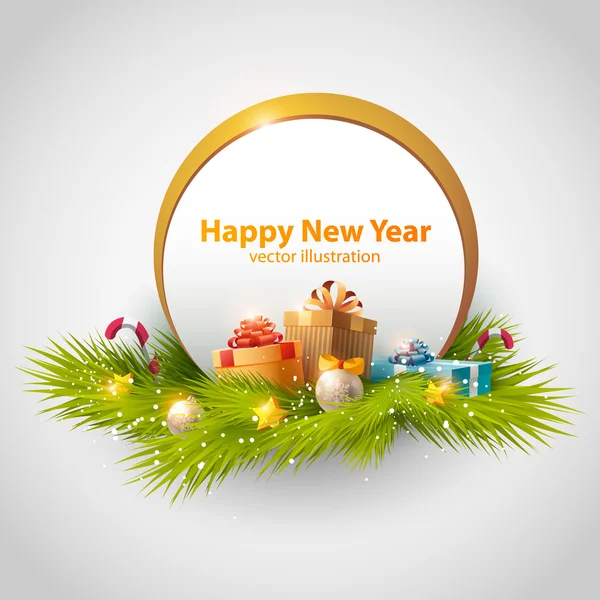 New Year background — Stock Vector