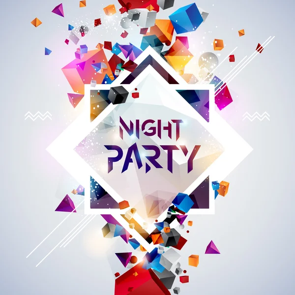 Abstract background for party poster — Stock Vector