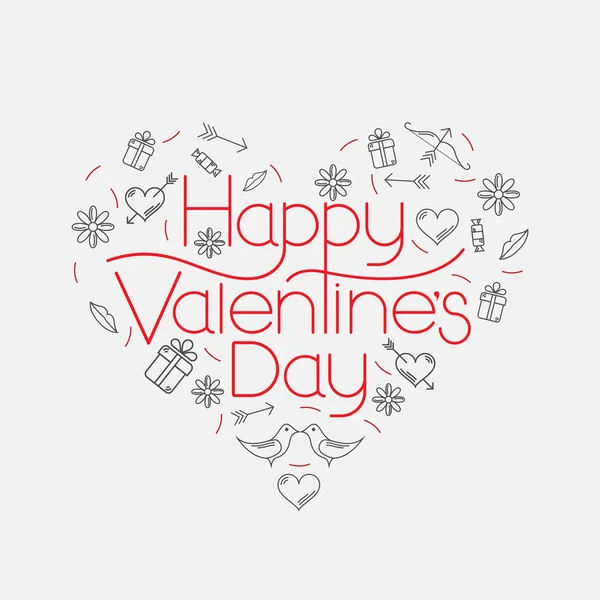 Fijne Valentijnsdag. — Stockvector