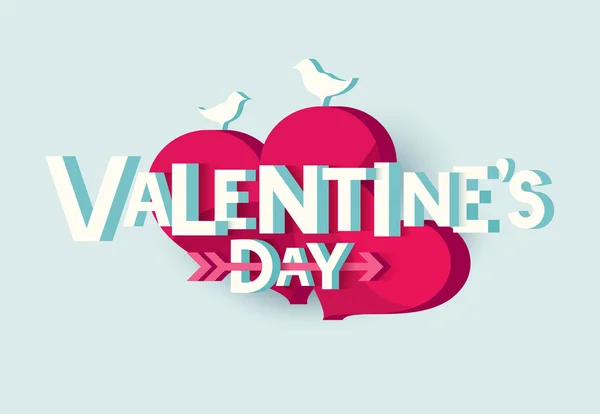 Gelukkige Valentijnsdag. — Stockvector