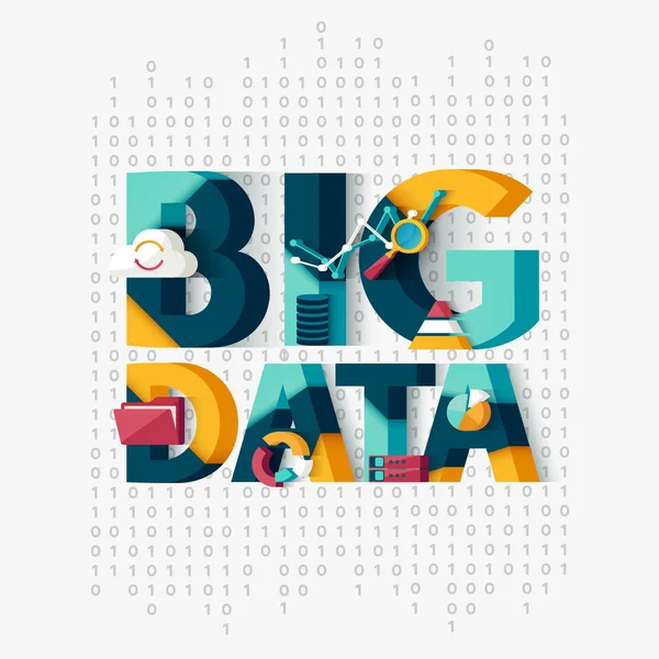 Big Data-Konzept. — Stockvektor