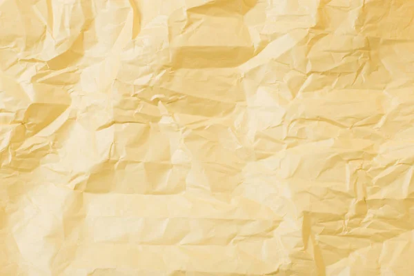 Background Yellow Crumpled Paper — Stock Photo, Image