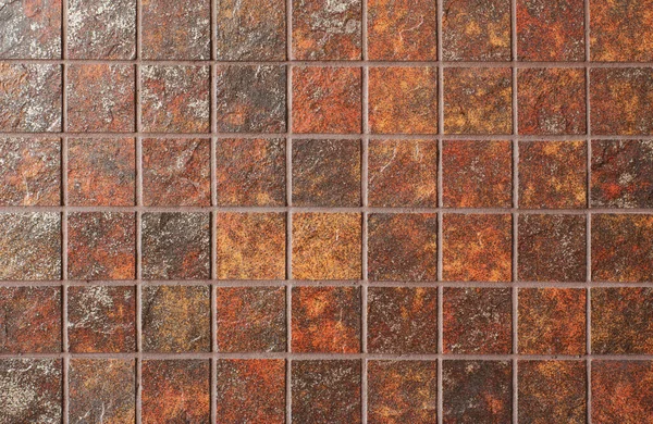 Ceramic Red Rustic Tile Background Stock Image