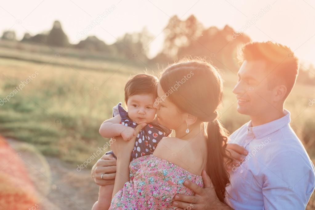 happy family outdoor