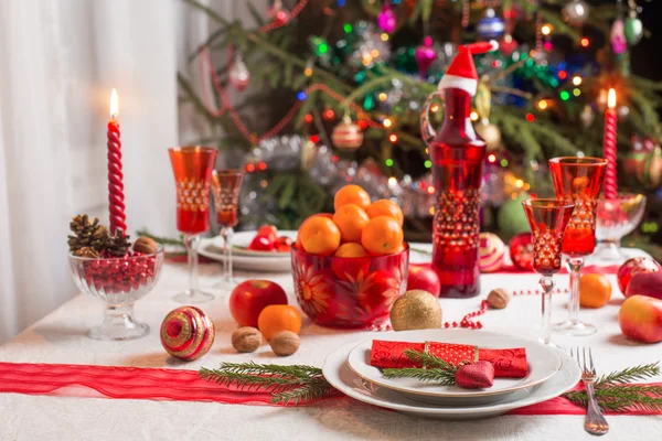 Table for Christmas Eve — Stock Photo, Image