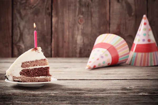 Sfondo vacanza con torta — Foto Stock