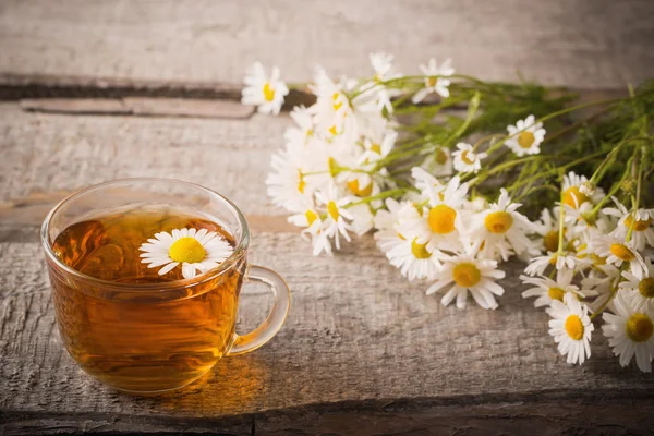 Cup of chamomile tea — Stok fotoğraf