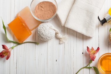 portakal çiçekleri ile Spa arka plan