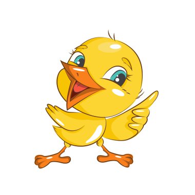 Mutlu Paskalyalar! Küçük tavuk.