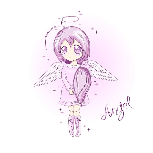 Cute Angel. — Stock Vector