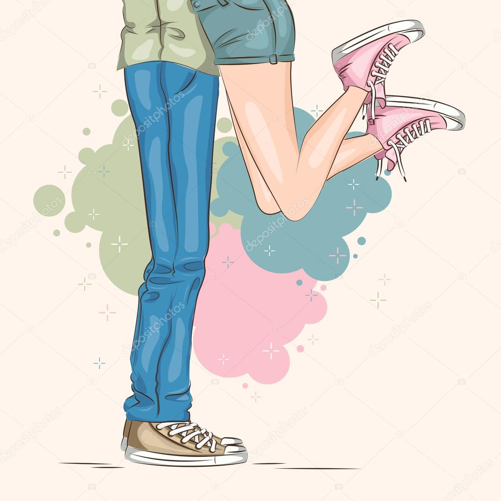 Couple in love Vector Art Stock Images | Depositphotos Couple in love Vector Art Stock Images | Depositphotos