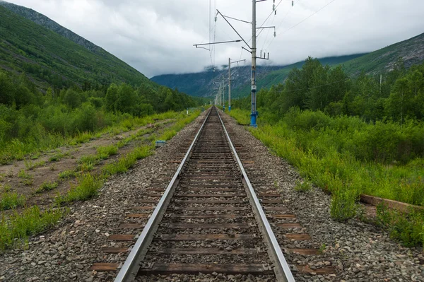 Single-gauge σιδηροδρόμου — Φωτογραφία Αρχείου