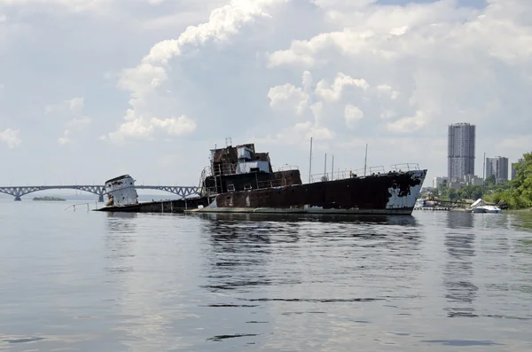 Trawler na morze "Komsomolec Kałmucji". Obrazy Stockowe bez tantiem