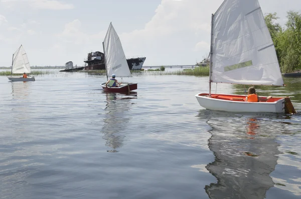 An der Wolga im Kern grün. — Stockfoto