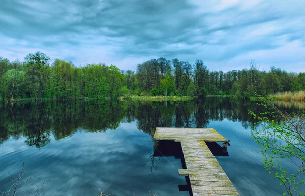 Piren i dammen — Stockfoto