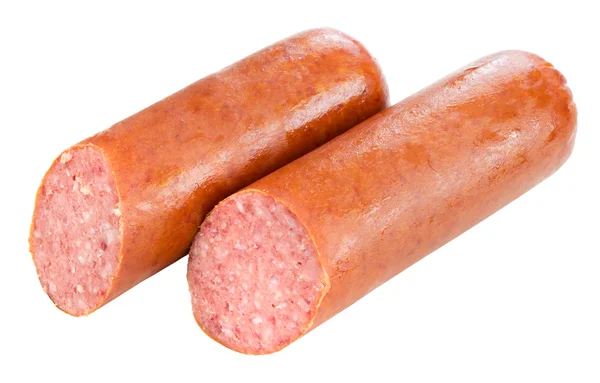 Two smoked sausages — Stock Photo, Image