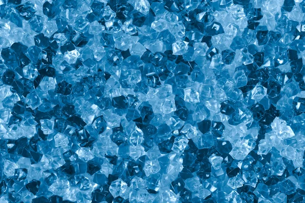 Cristaux décoratifs bleus comme de la glace — Photo