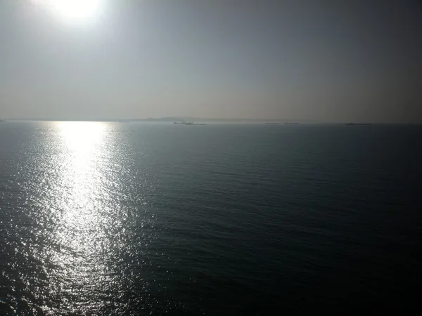Solnedgång över Svarta havet nära Crimea — Stockfoto