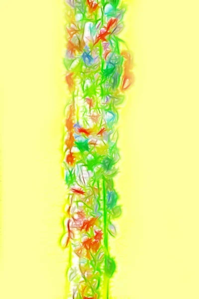 Сформирован Абстрактный Фоновый Компьютер Восточное Дерево Жизни Гирлянда Буддийский Столп — стоковое фото