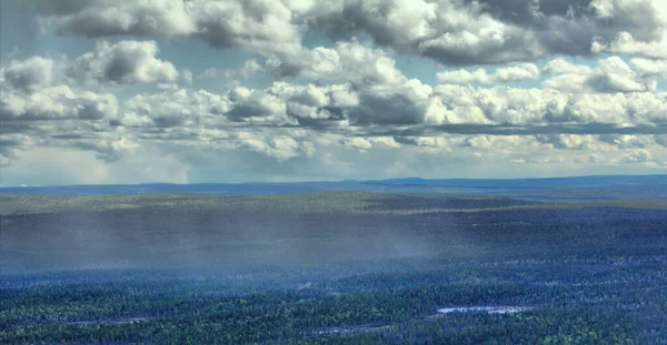 Sommer Regenfälle Skandinavien Den Bergen — Stockfoto