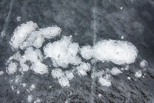 Background Ice Beautiful Heavy Frost Frozen Ice Cavity Oxygen — Stock Photo, Image