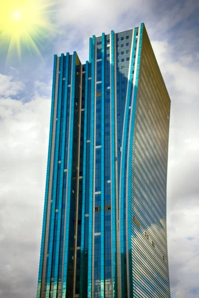 Nieuwe Hoofdstad Van Kazachstan Stad Astana Modern Gebouw Van Glas — Stockfoto