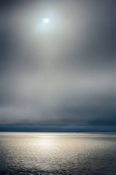 Oceano Ártico Nunca Pôr Sol Verão Sol Meia Noite Área — Fotografia de Stock