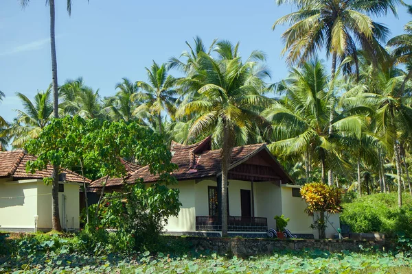 Villas Indios Ricos Orillas Bahía Bengala Kerala — Foto de Stock