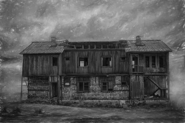 Korkunç yalnız bir ev. Kutuplarda hayaletlerle dolu boş bir ev.