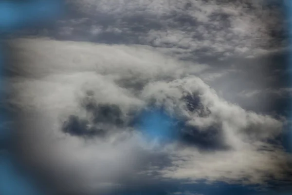 Nuvens Maravilhosas Contra Céu Quente Fenômeno Raro Céu Tempo Bom — Fotografia de Stock