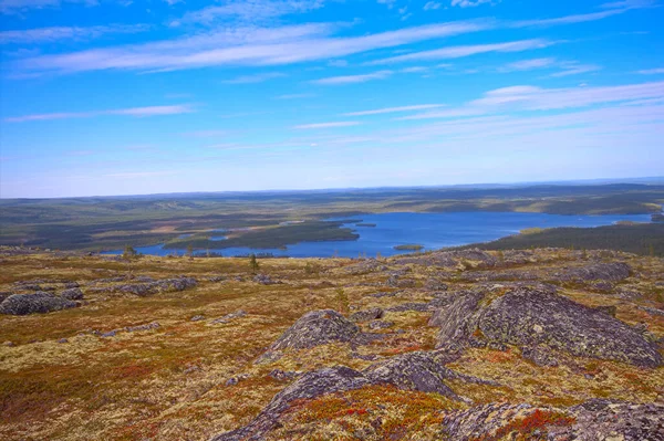 Mountain Tundra Sea Coast Wonderful Polar Landscape — Stock Photo, Image