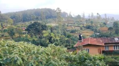 Sri Lanka 'daki Merkez Platonun Panoraması