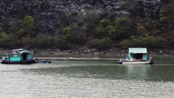 Halong Bay, vietnamesisk natur. — Stockvideo