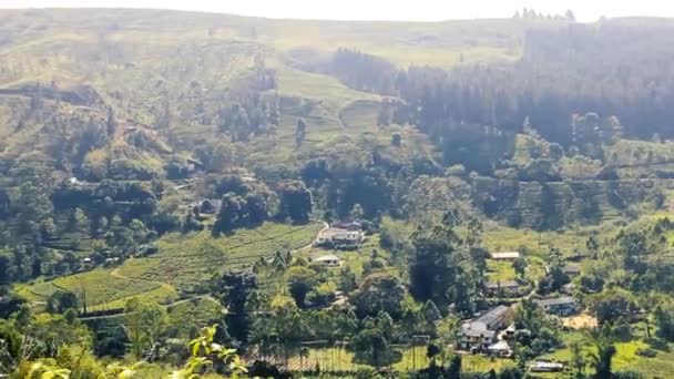 Panorama des zentralen Plateaus in Sri Lanka — Stockvideo