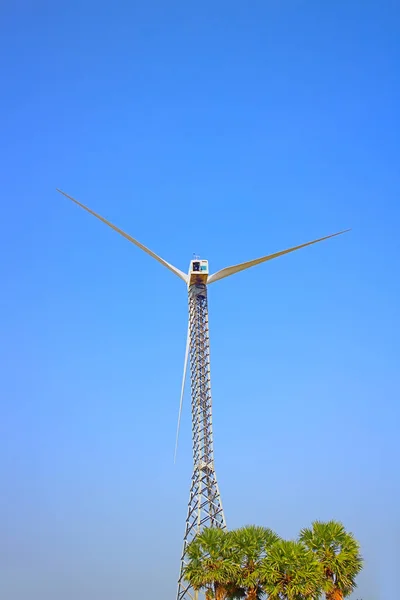 Fontes Energia Alternativas Fazenda Eólica Província Indiana Kerala Muitos Geradores — Fotografia de Stock