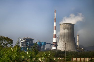 Hindistan 'da termoelektrik santrali, termoelektrik santrali, yüzgeç fan soğutucusu. Hindistan 'da ekonomik büyüme ve GSYİH artışı belirtileri