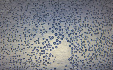 Harmonik arkaplan (ekran koruyucu). Suyun içindeki hava kabarcıkları (beb) ışıkta, pürüzsüz yüzeyde. İç tasarım, tasarım yaratıcılığı,