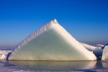Güneşin üzerinde buz