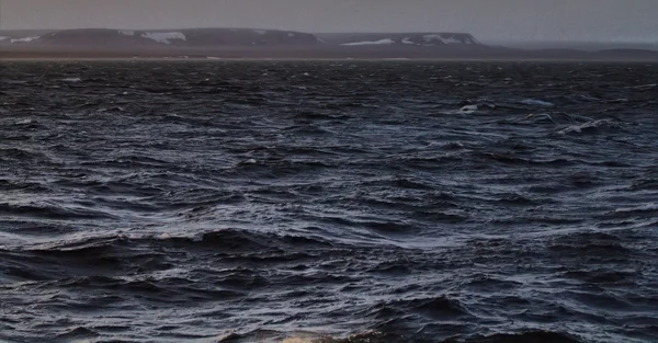 Arctische storm. gebied Nova Zembla — Stockfoto